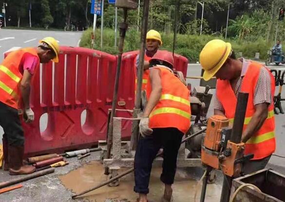 盐亭一路面注浆加固